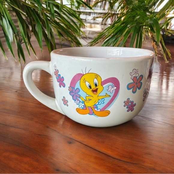 VINTAGE Looney Tunes Tweety Oversized Mug by Gibson - Picture 3 of 11